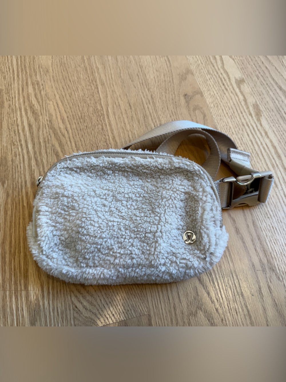 lululemon athletica Cream Sherpa Crossbody Bag